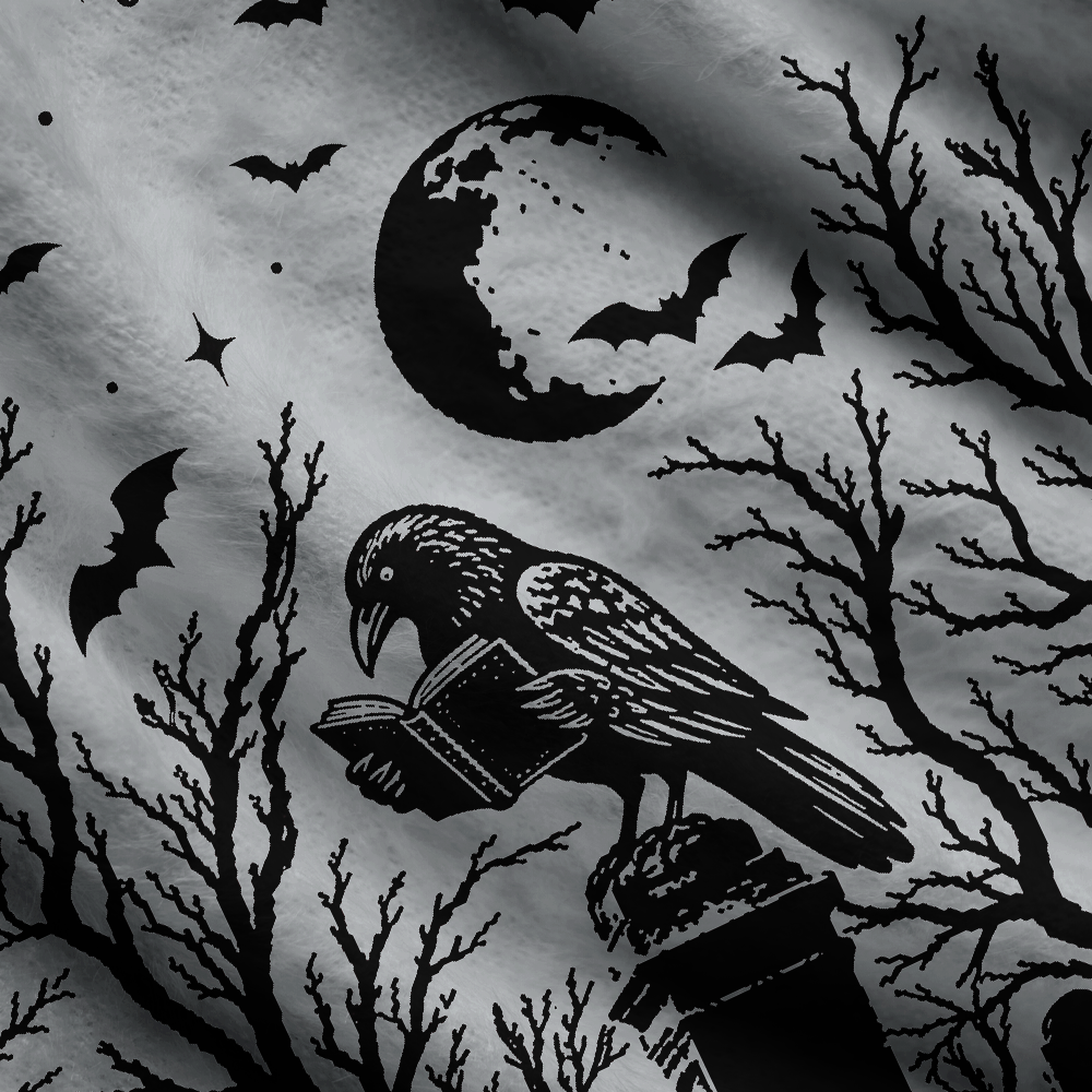 Pagewings Reading Crow Women's Cardigan Sweater