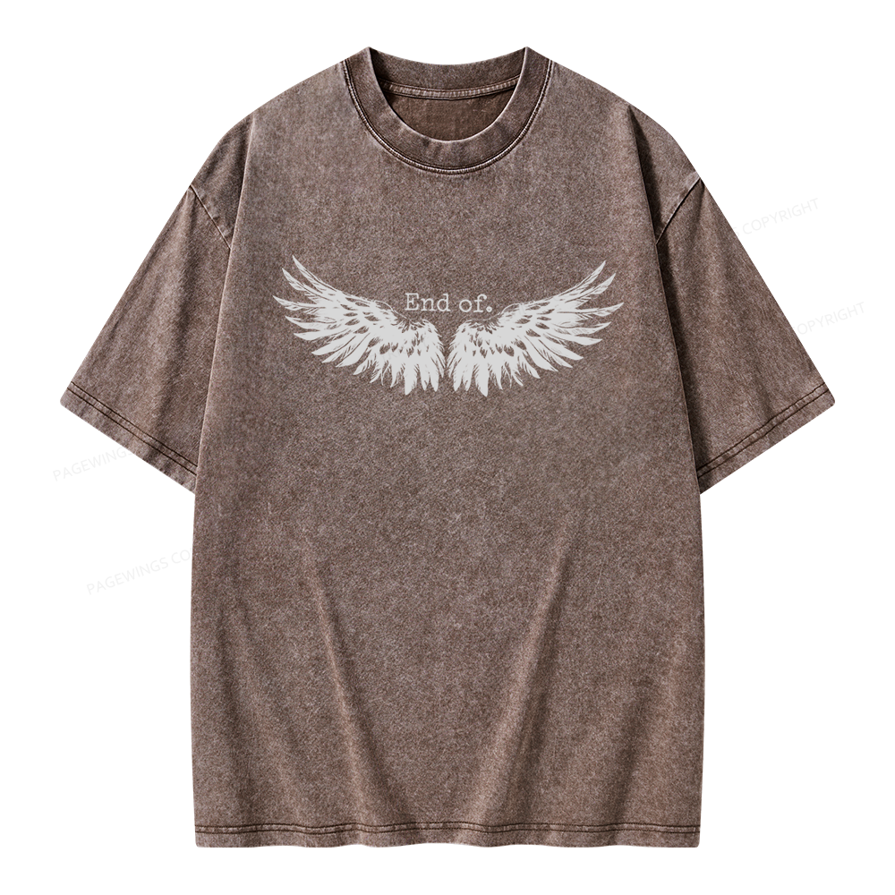 Pagewings Romance Books Unisex Washed T-shirt