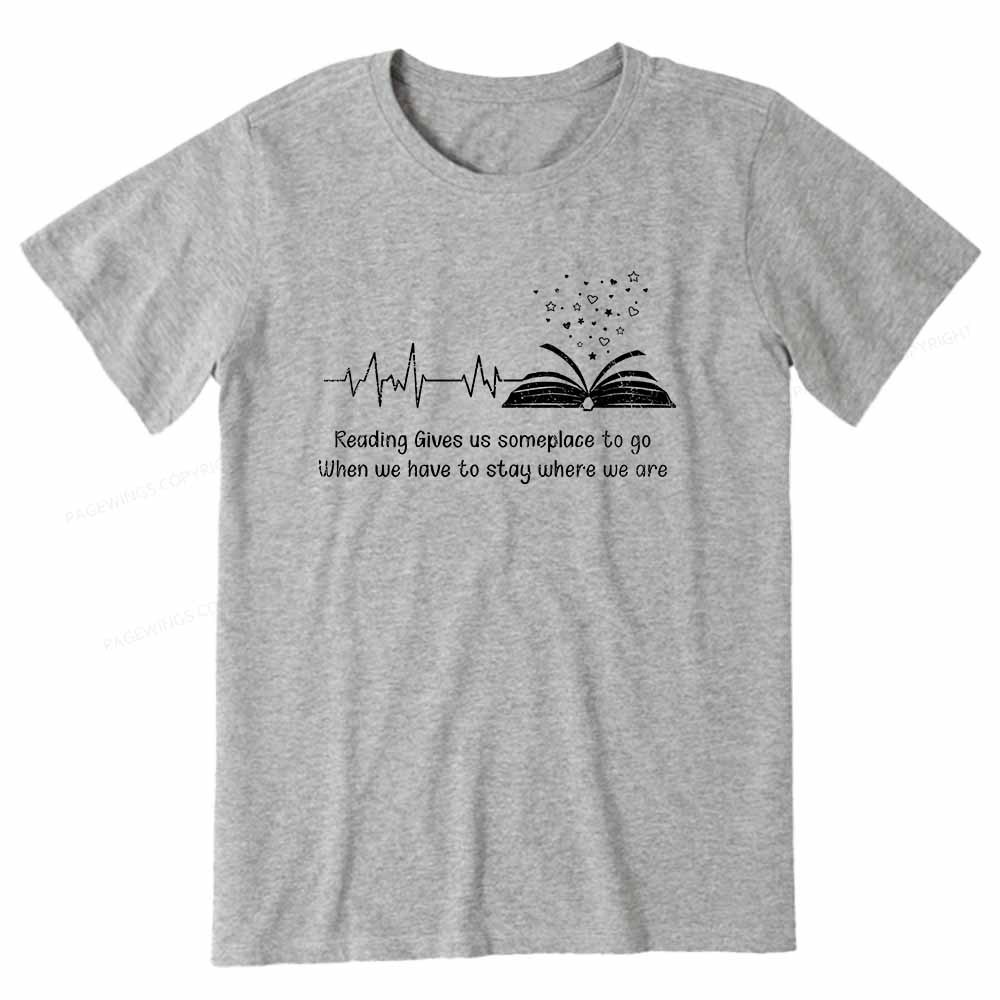 Pagewings Book Lovers Reading Reading Book Unisex Classic T-shirt