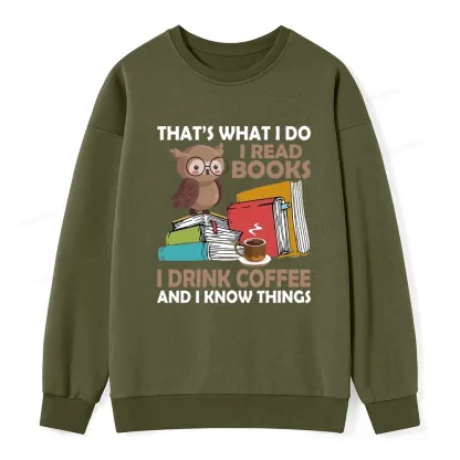 Pagewings That's What I Do I Read Books Unisex Classic Sweatshirt