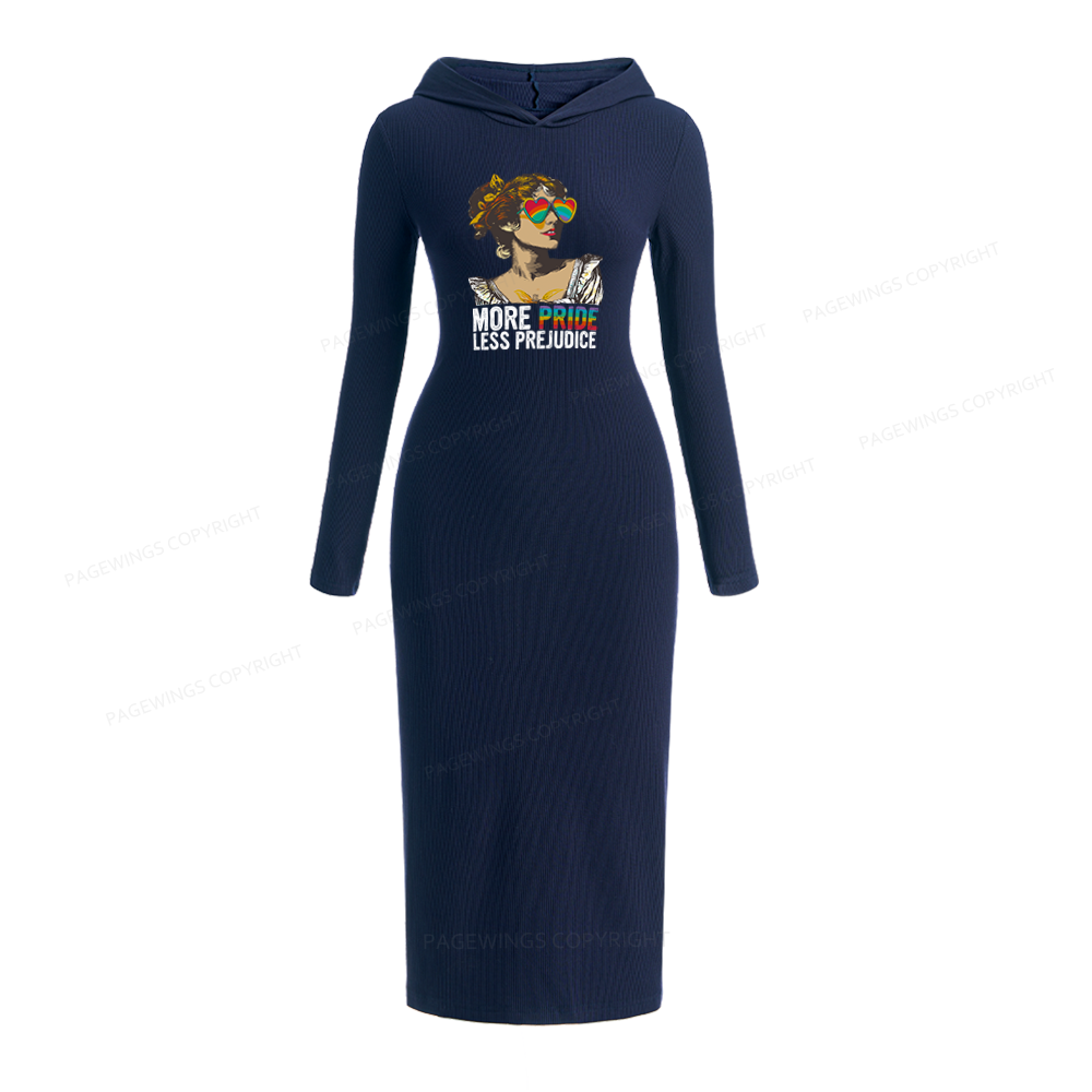 Pagewings More Pride Less Prejudice Hooded Knit Dress