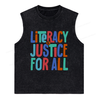 Pagewings Reading Book Club Shirt Unisex Washed Tank Top