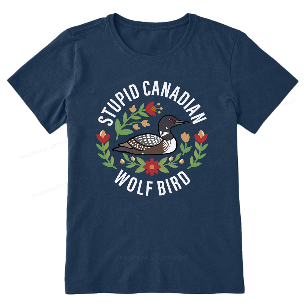 Pagewings Stupid Canadian Wolf Bird Unisex Classic T-shirt