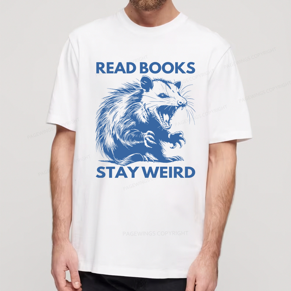Pagewings Read Books Stay Weird Unisex Classic T-shirt