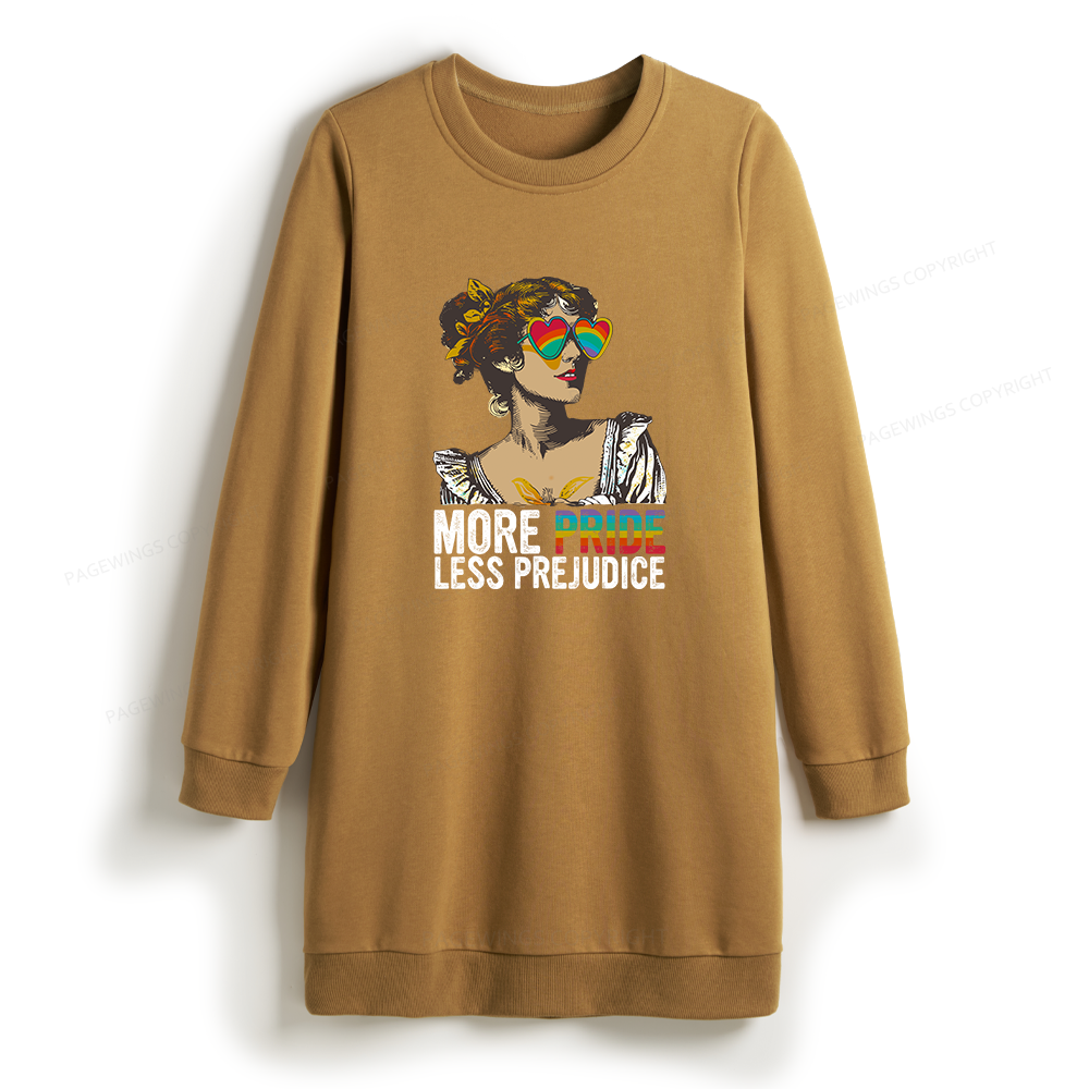 Pagewings More Pride Less Prejudice Sweatshirt Dress