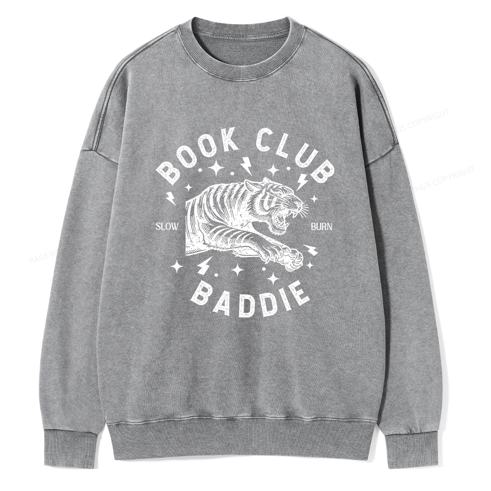 Pagewings Book Club Unisex Washed Sweatshirt