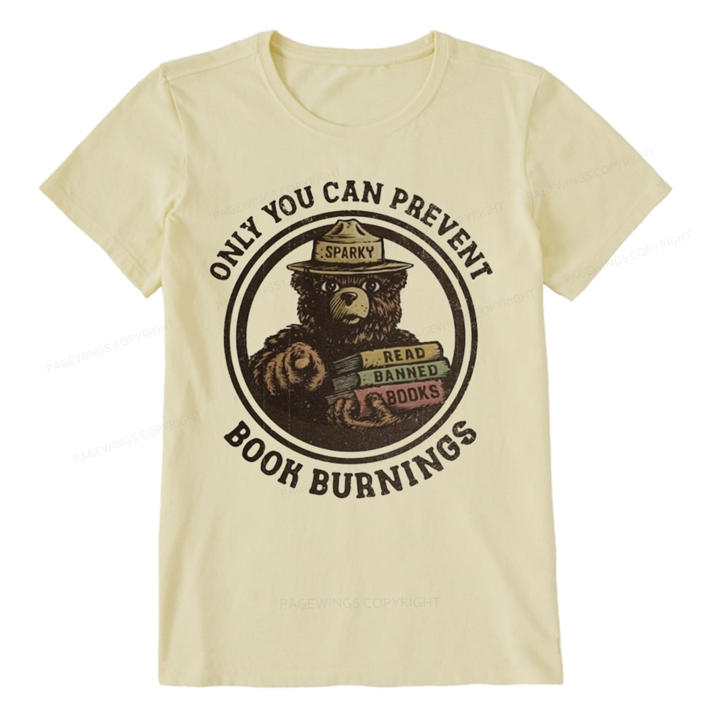 Pagewings Only You Can Prevent Book Burnings Unisex Classic T-shirt