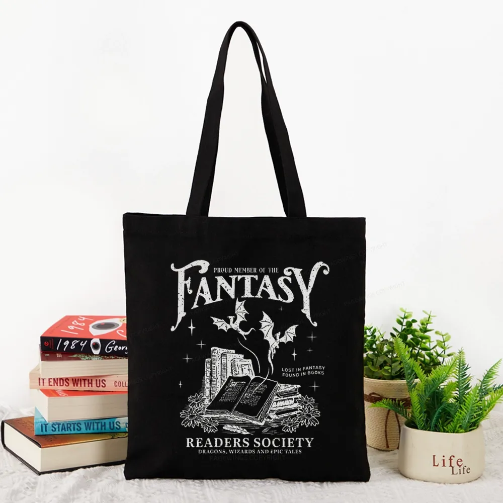 Pagewings Fantasy Readers Society Tote Bag