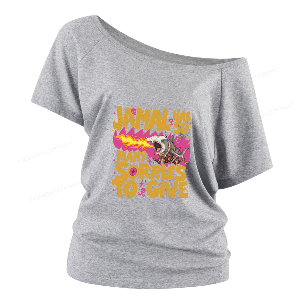 Pagewings Sci Fi Novel Lover Women Off Shoulder T-shirts
