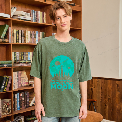 Pagewings Sanctuary Moon Unisex Washed T-shirt