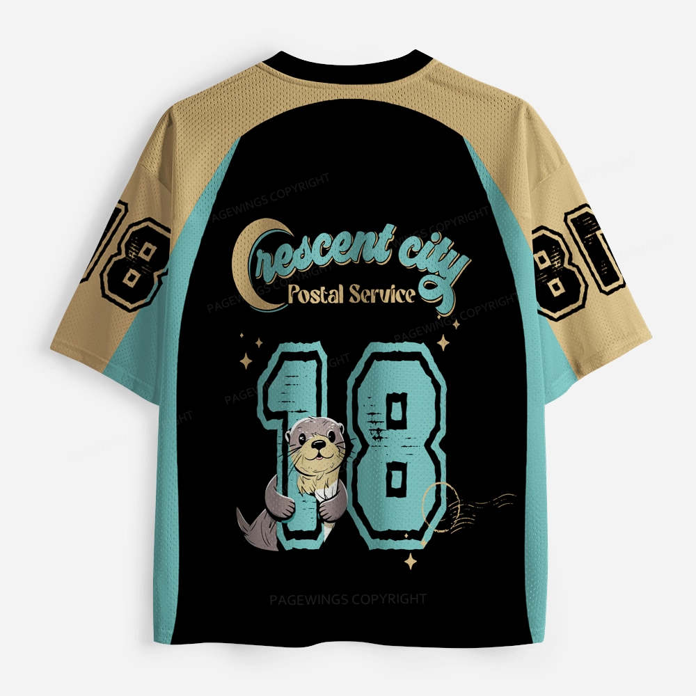 Pagewings Crescent City Postal Service Unisex Mesh Jersey