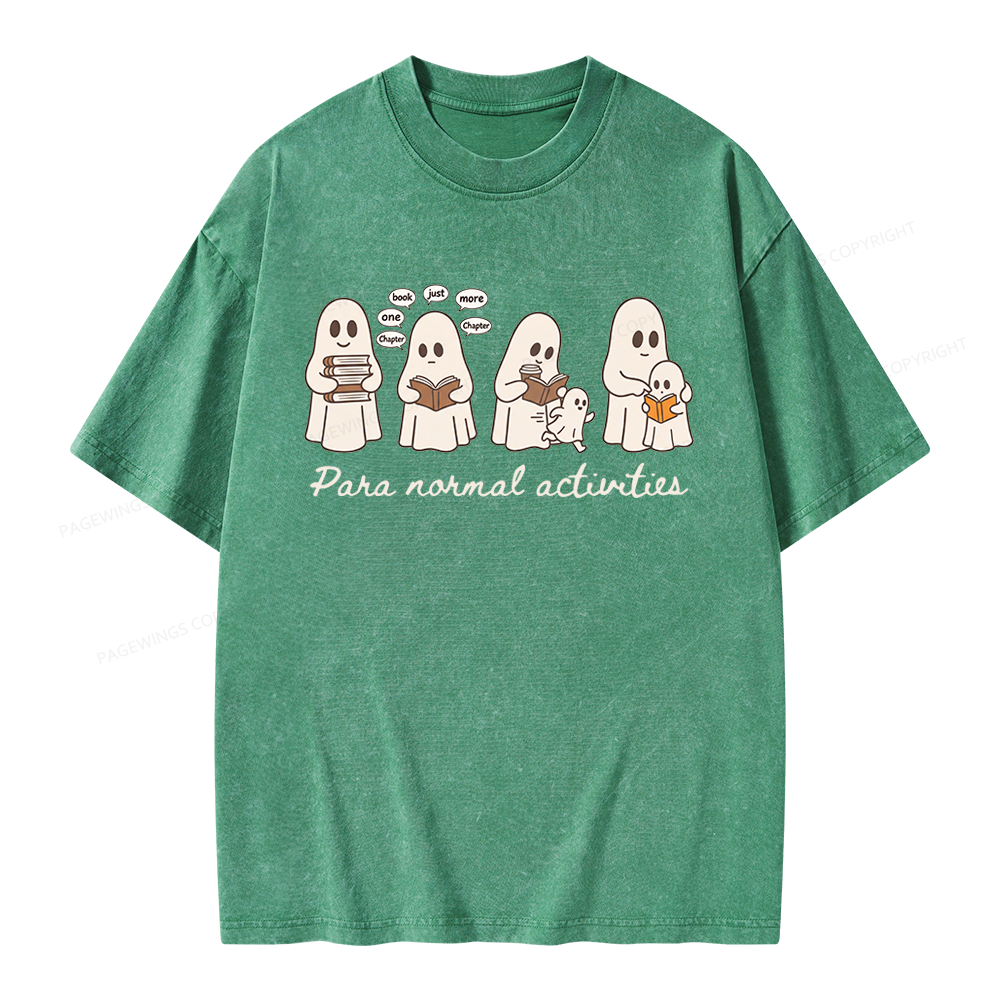 Pagewings Just One More Chapter Unisex Washed T-shirt