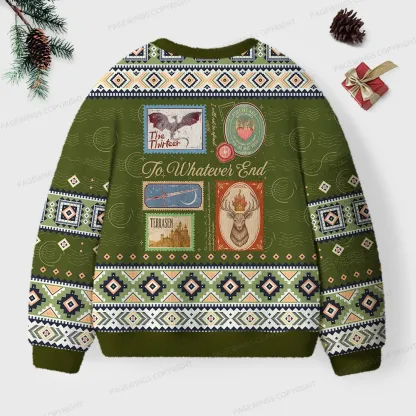 Pagewings  To Whatever End Unisex Ugly Knit Sweatshirt
