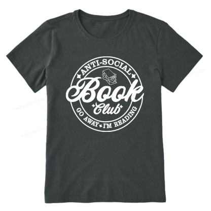 Pagewings Go Away I'm Reading Embroidery Unisex Classic T-shirt