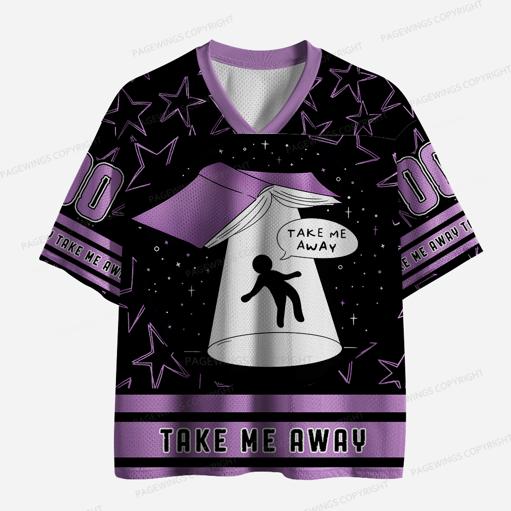 Pagewings Wake Up And Read Unisex Mesh Jersey