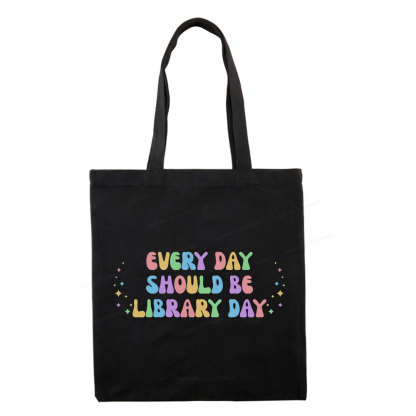 Pagewing Every Day Should Be Library Day Tote Bag