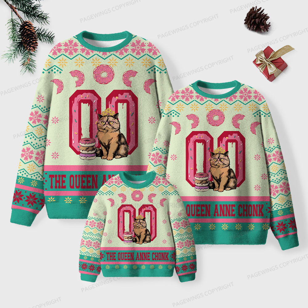 Pagewings The Queen Unisex Ugly Knit Sweatshirt