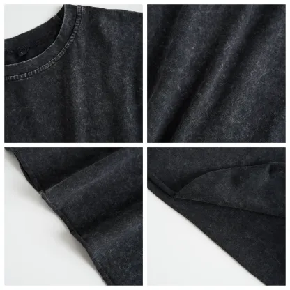 Pagewings The Growing Frog Book Vintage Women's Washed Cropped T-shirt