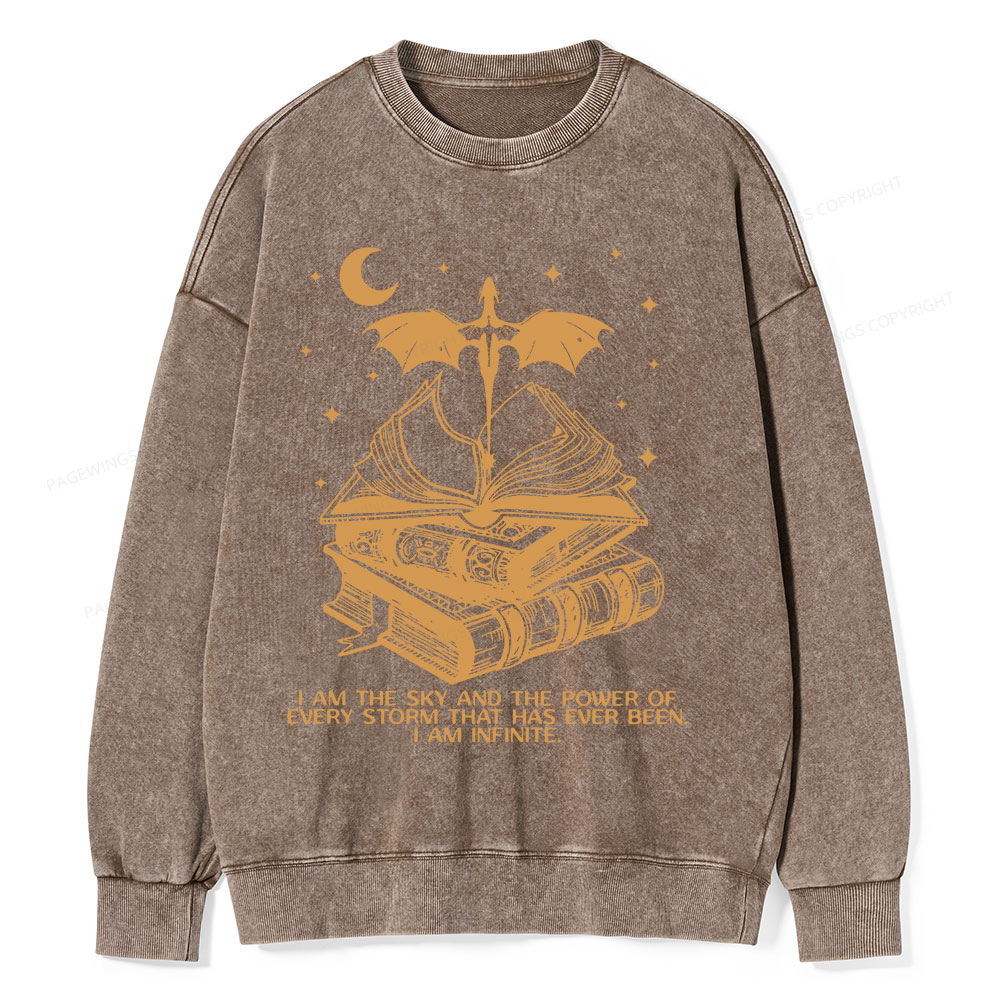 Pagewings Fourthwing Unisex Washed Sweatshirt