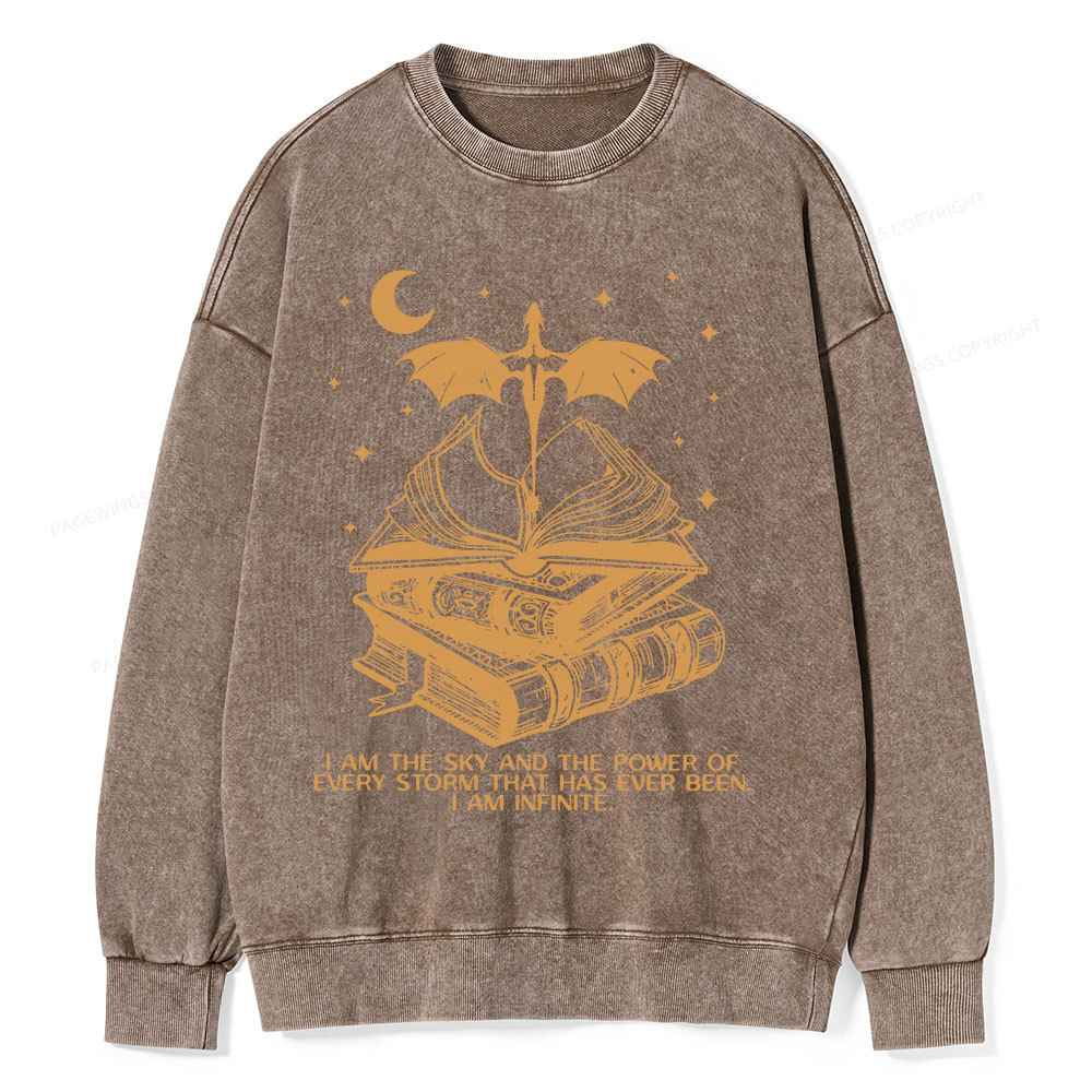 Pagewings Fourthwing Unisex Washed Sweatshirt