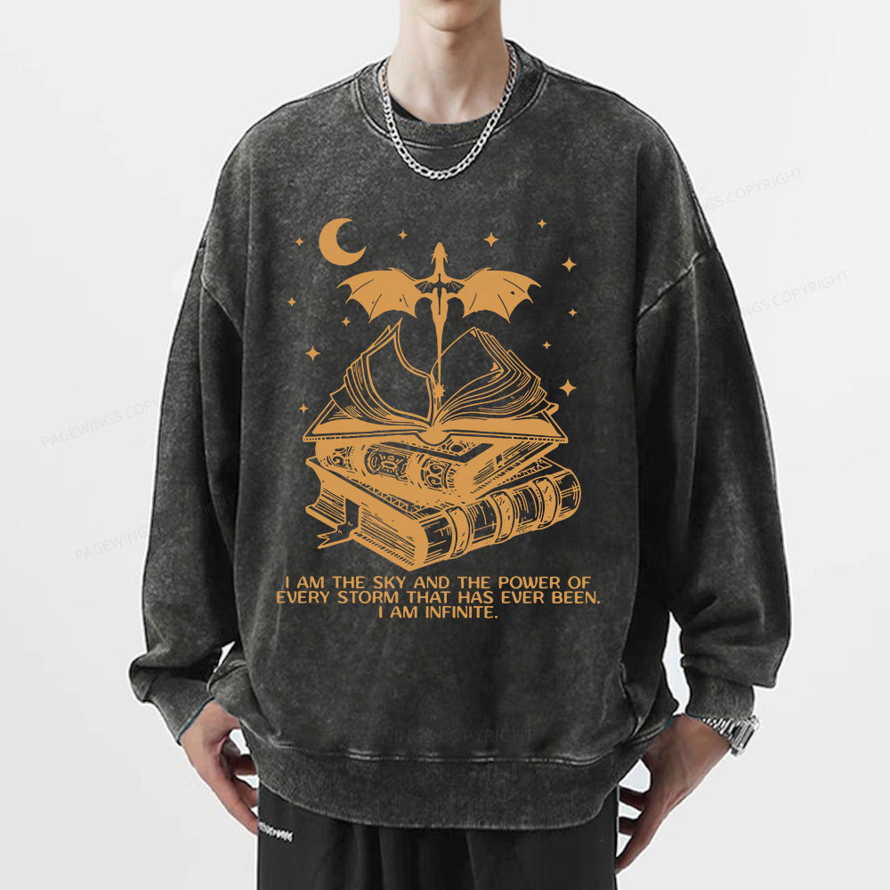 Pagewings Fourthwing Unisex Washed Sweatshirt