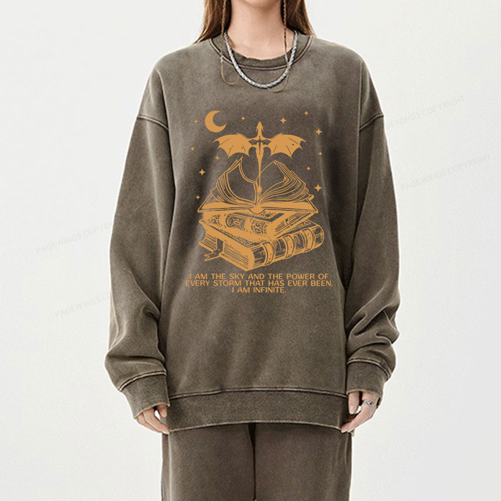 Pagewings Fourthwing Unisex Washed Sweatshirt