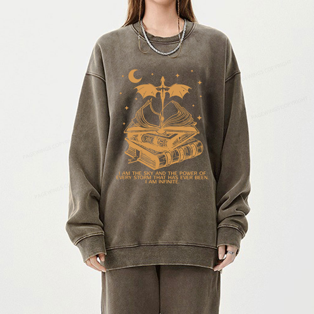 Pagewings Fourthwing Unisex Washed Sweatshirt