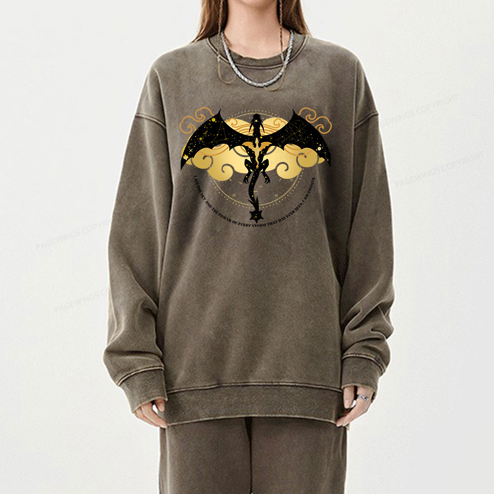 Pagewings Fourthwing Unisex Washed Sweatshirt