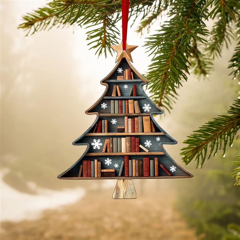 Pagewings Christmas Book Tree Ornament