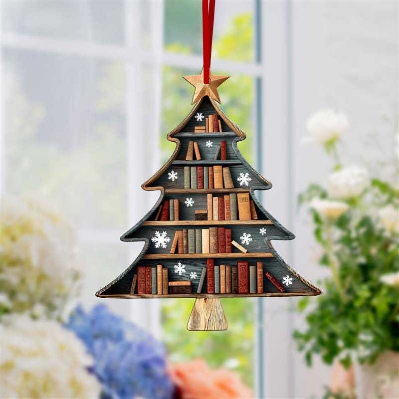 Pagewings Christmas Book Tree Ornament