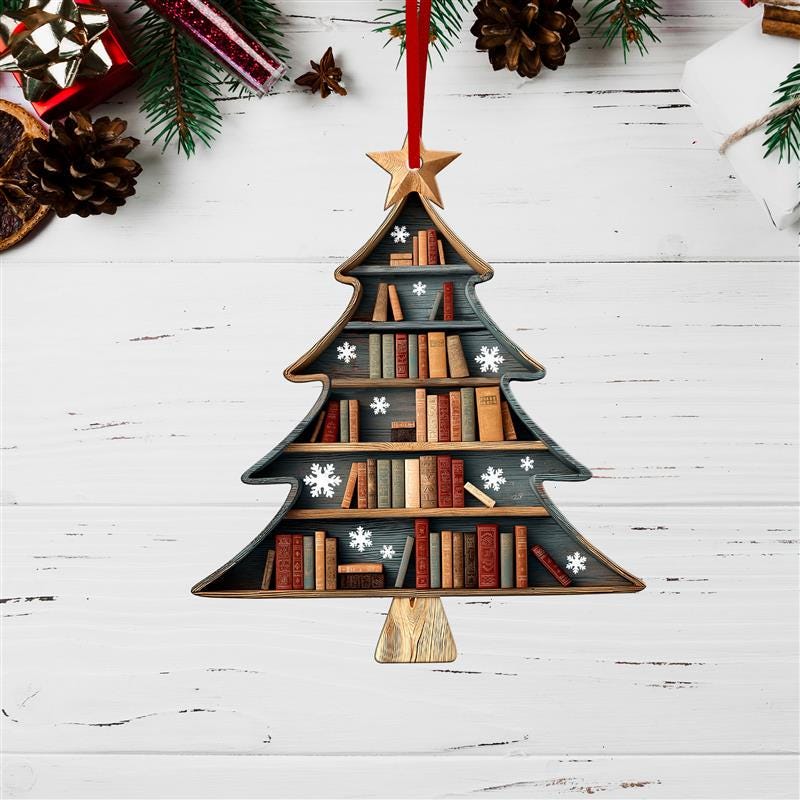 Pagewings Christmas Book Tree Ornament
