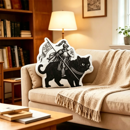 Pagewings Defend The Public Library Shaped Throw Pillow
