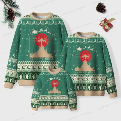 Pagewings Hero Of Ages Unisex Ugly Knit Sweatshirt