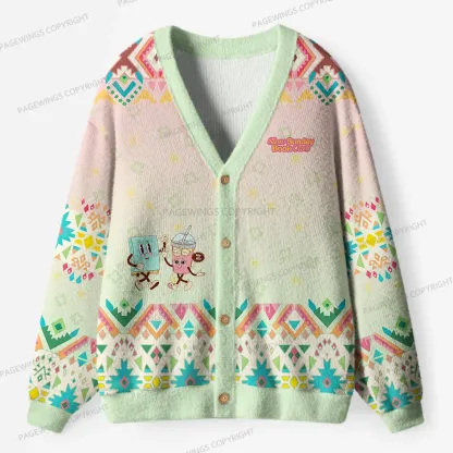 Pagewings Slow Sunday Book Club Unisex Ugly Cardigan Sweaters