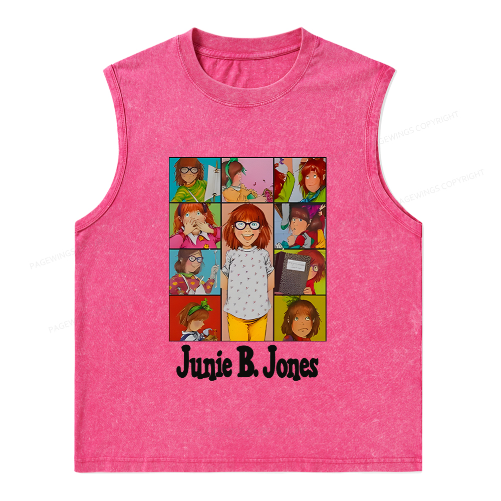 Pagewings Junie B Jones Unisex Washed Tank Top