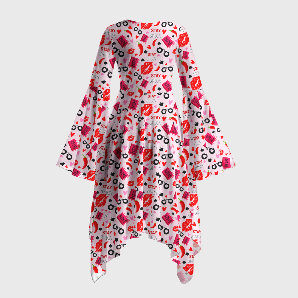 Pagewings Books Are My Love Language Bell Sleeve Dress