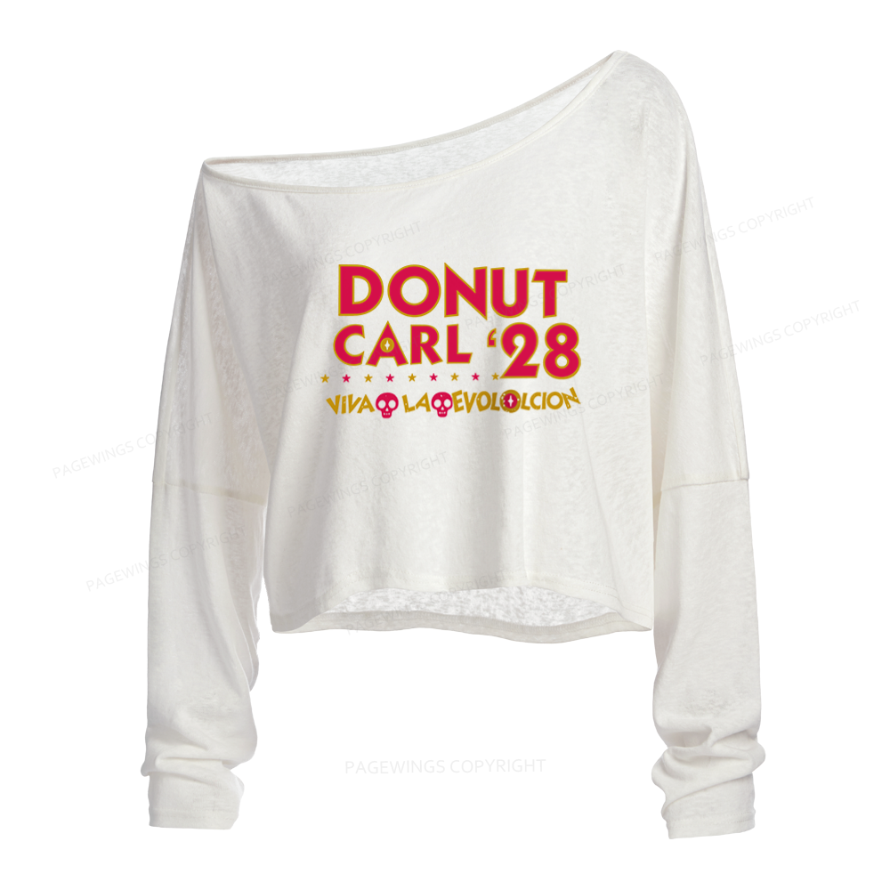 Pagewings Sci Fi Book Lover Slouchy Long Sleeve Off Shoulder T-shirt