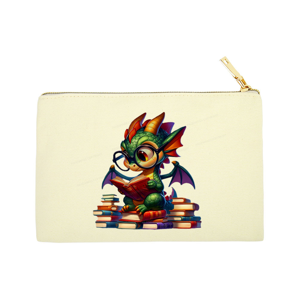 Pagewings Dragon And Books Pouch