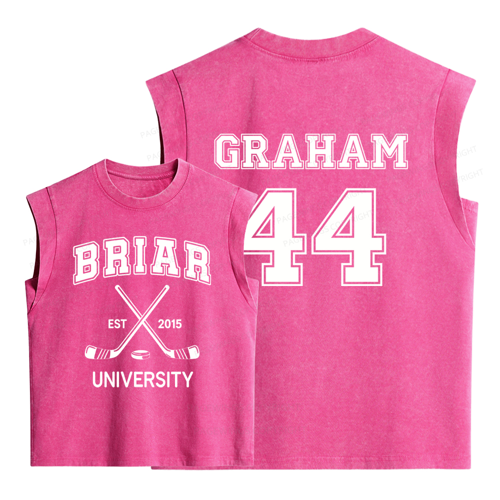 Pagewings Hockey Romance  Women's Washed Tank Top