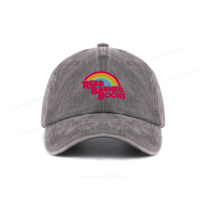 Pagewings Read Banned Books Washed Cap