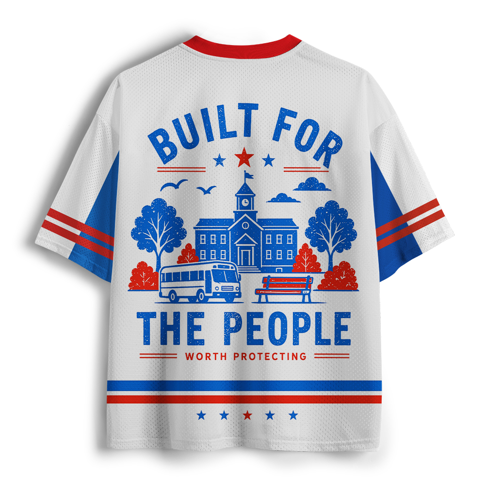 Pagewings Built For The People Unisex Mesh Jersey