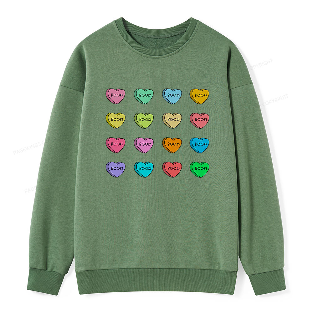 Pagewings Valentine's Day Librarian Unisex Classic Sweatshirt