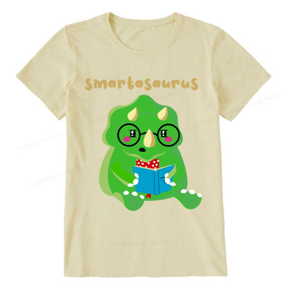 Pagewing Smart Dinosaur Is Reading Seriously Unisex Classic T-shirt
