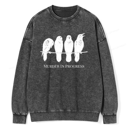 Pagewings The Matriarchy Would Never Unisex Washed Sweatshirt