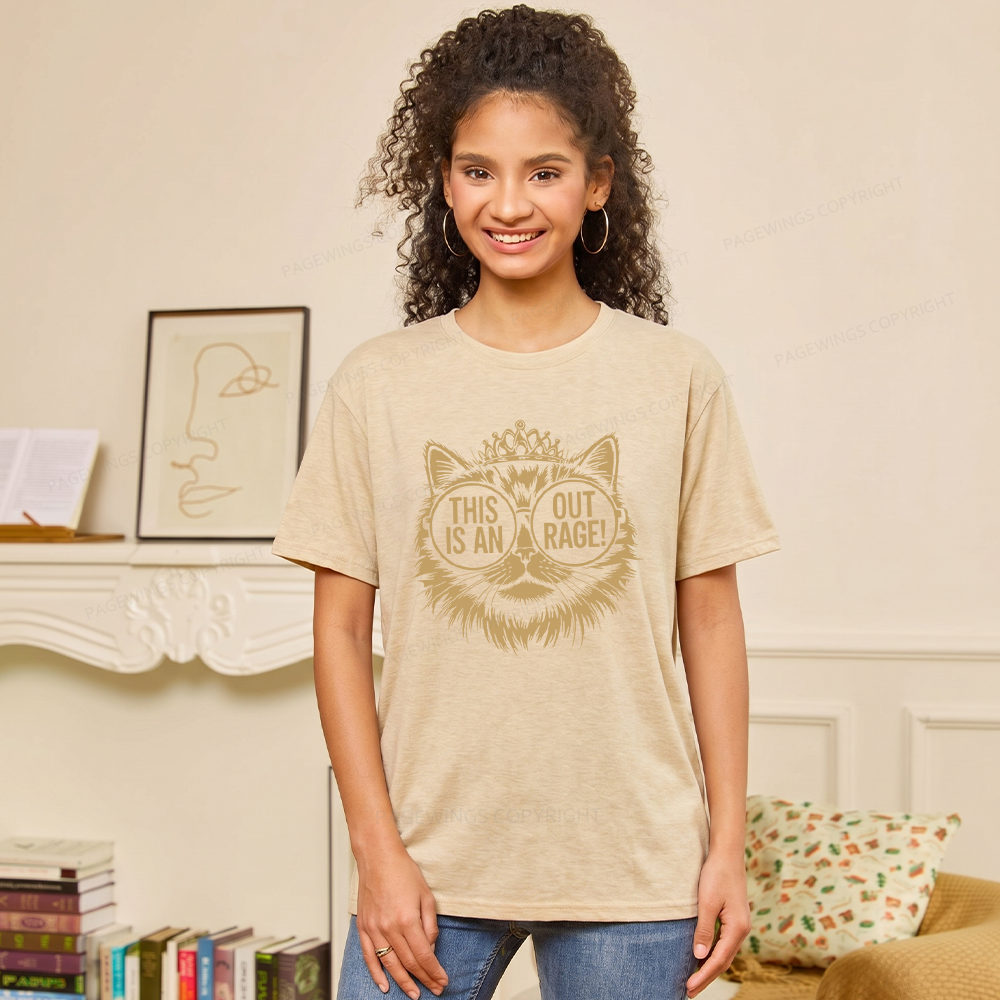 Pagewings This Is An Outrage Unisex Heather T-Shirt