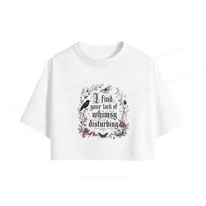 Pagewings Lack of Whimsy Women Crop Tops