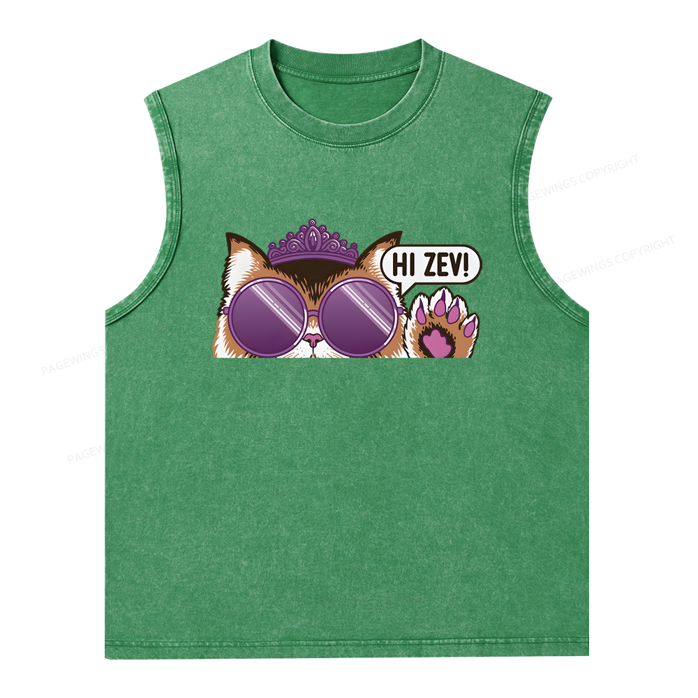 Pagewings Sci-Fi Book Lover Unisex Washed Tank Top