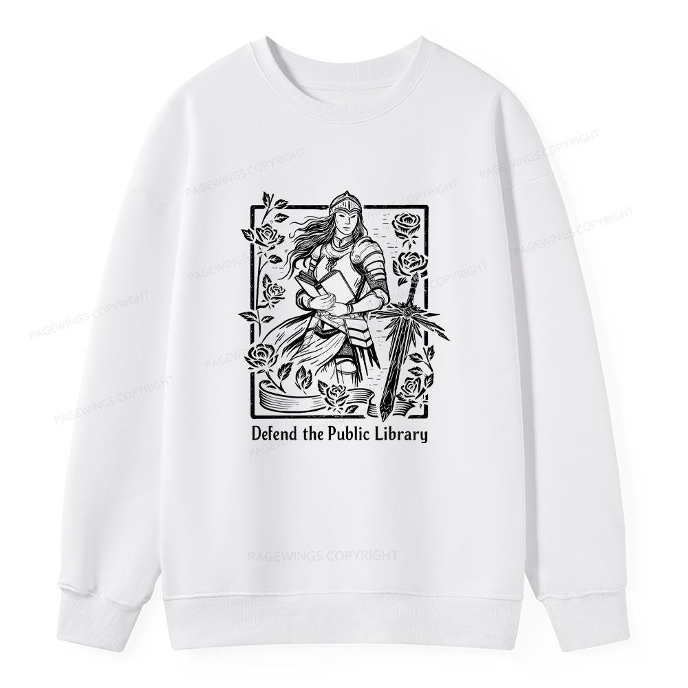 Pagewings Defend The Public Library Unisex Classic Sweatshirt