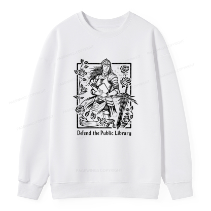 Pagewings Defend The Public Library Unisex Classic Sweatshirt