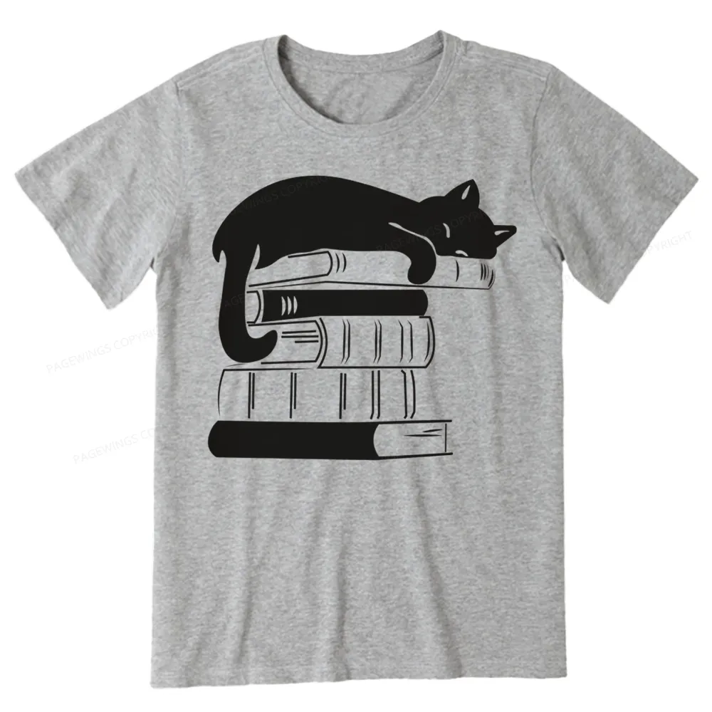 Pagewings Books And Cats Unisex Classic T-shirt